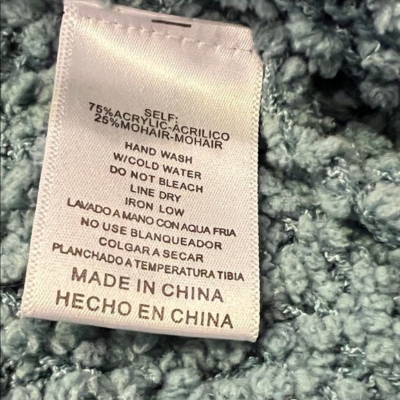 Listicle Light Blue Textured Cardigan - Picture 10 of 11